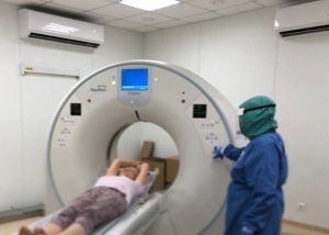 В Раменском во временном инфекционном госпитале «Мой Молл» заработал кабинет компьютерной томографии