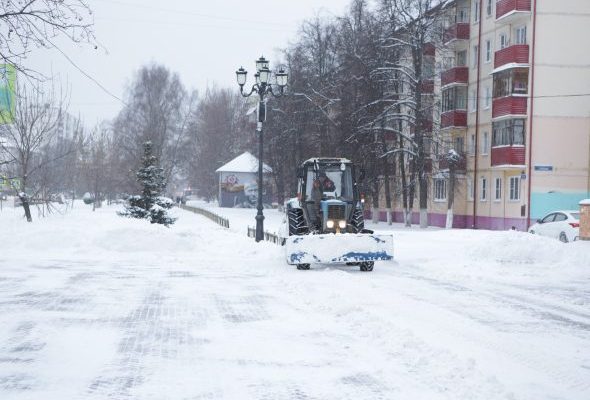 За прошедшую ночь в  Раменском округе от снега и наледи расчищено 78 408 кв.м