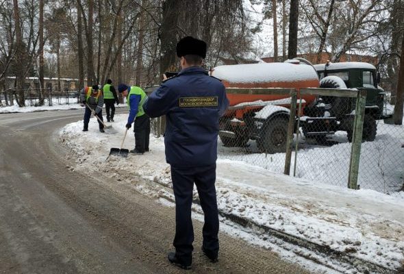 Госадмтехнадзор: в период новогодних праздников в городском округе Раменский, Жуковский устранено 290 нарушений хода зимней уборки