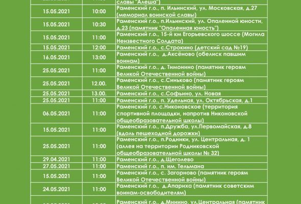 Раменский городской округ присоединяется к международной акции «Лес Победы. Сад Памяти»