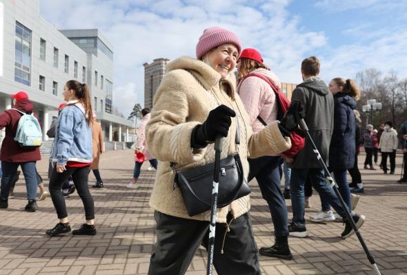 С зарядки у Дворца спорта «Борисоглебский» началось воскресное утро раменчан