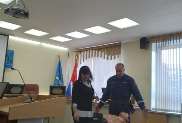 Специалисты отряда «РамСпас» проводят занятия по оказанию первой помощи в учреждениях Раменского городского округа