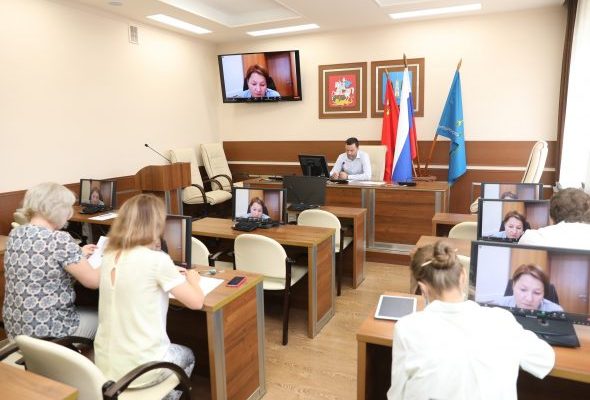 Глава Раменского городского округа Виктор Неволин провёл очередное заседание штаба с руководителями ТУ и представителями «Мособлгаза»