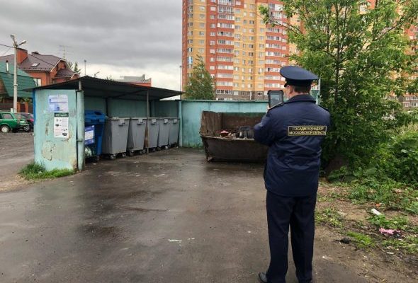 Нарушения в содержании контейнерных площадок пресечены Госадмтехнадзором в Раменском