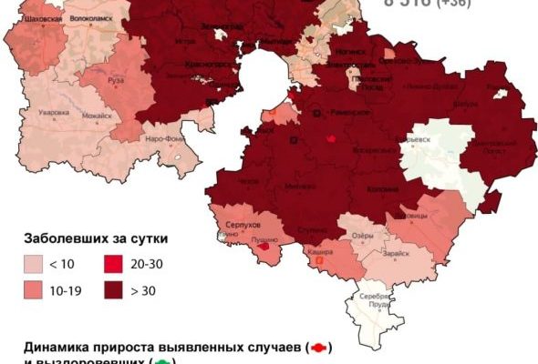 78 случаев заболевания COVID-19 выявлено в Раменском округе за минувшие сутки