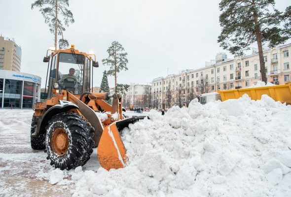 За неделю в Раменском выполнено более половины объема работы по уборке территории от снега