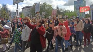 Тысячи раменчан присоединились сегодня к торжественному шествию Бессмертного полка