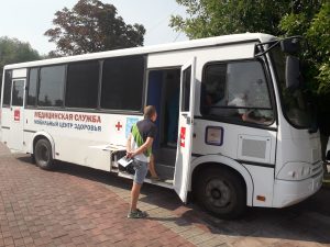 Врачи Раменской областной больницы принимают участие в областной акции «Проверь здоровье в парке»