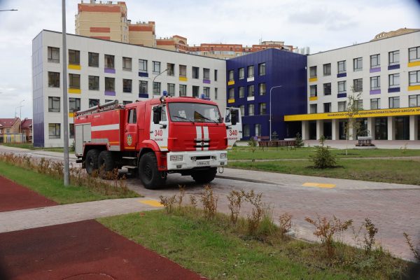 Тренировочные пожарно-тактические учения провели в Раменской школе №35