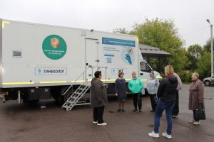 14 сентября начал работать мобильный ФАП на территории ТУ «Новохаритоновское»
