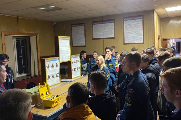 Студенты Раменского колледжа побывали на экскурсии «Ночь в пожарной части»