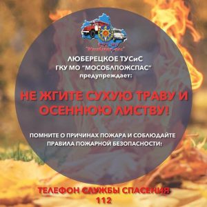Мособлпожспас призывает соблюдать правила пожарной безопасности