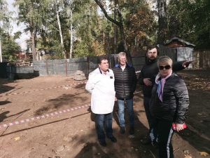 Работы по реконструкции Удельнинской поликлиники идут в графике