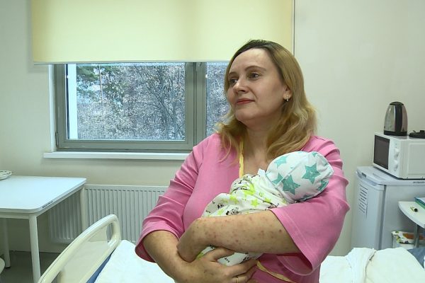 В Раменском роддоме поздравили маму с рождением 11-го ребенка