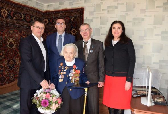 Вековой юбилей отпраздновала ветеран ВОВ Мария Сердюк