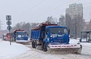 Дорожные службы Раменского городского округа ликвидируют последствия снегопада