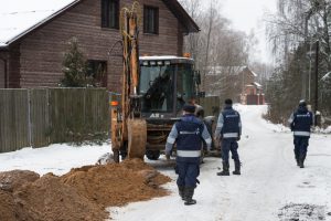 В деревне Коняшино ведутся работы по догазификации