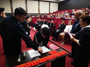 Торжественное посвящение в кадеты учеников Удельнинской гимназии № 33 состоялось в ДК «Победа»