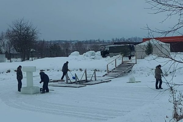 Открытые купели оборудованы в ТУ Новохаритоновское