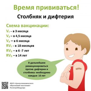 Роспотребнадзора подготовил удобные карточки со схемами вакцинации против 12 инфекций