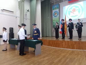 Участник СВО дал напутствие раменским кадетам