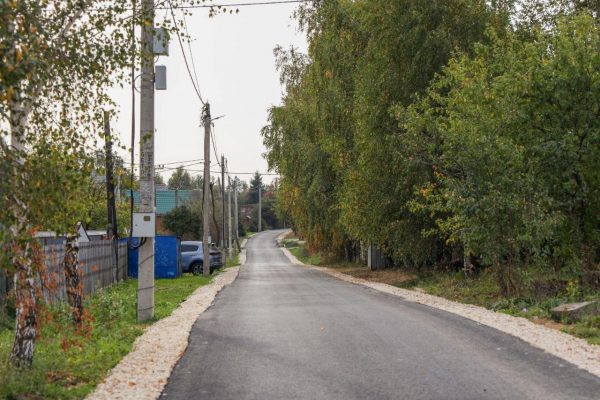 В деревне Жирошкино Раменского городского округа завершена реконструкция новой дороги