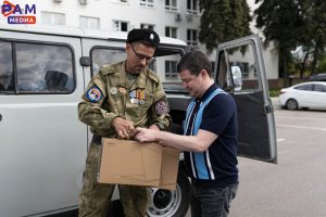 Глава Раменского округа Эдуард Малышев передал гуманитарную помощь военнослужащему с позывным «Гвоздь»