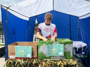 В Раменском открыт мобильный пункт сбора гуманитарной помощи