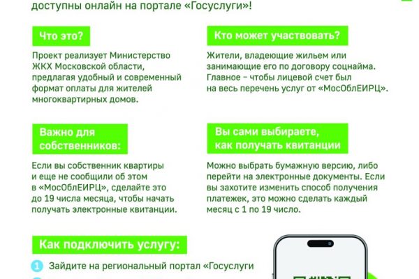 Электронный ЕПД в Подмосковье: новая эра коммунальных платежей
