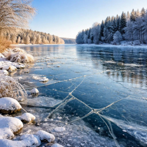 На дворе зима, но лёд на водоёмах хрупкий