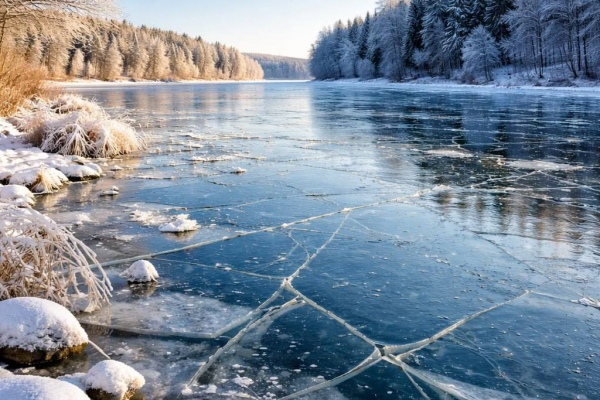 На дворе зима, но лёд на водоёмах хрупкий