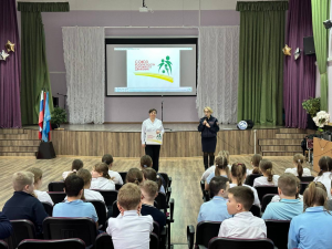 В СОШ № 5 прошёл открытый урок, организованный ГАИ совместно с сотрудниками СБДД и МКУ «Рамавтодор».